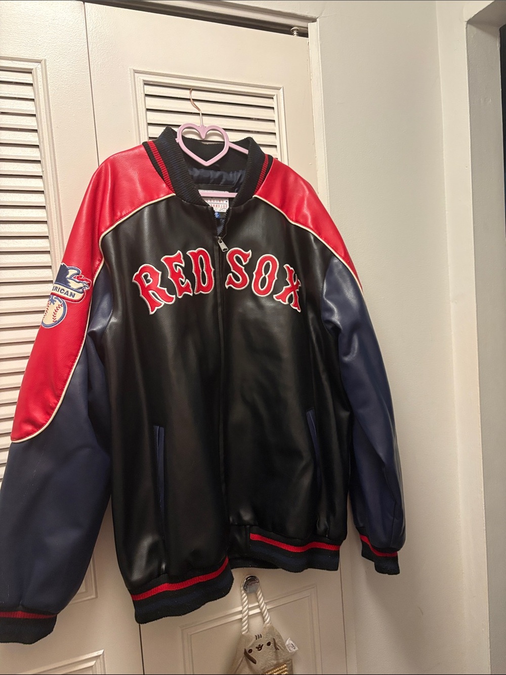 Genuine Merchandise Black, Red & Navy Boston Red Sox Varsity Jacket